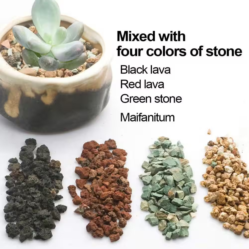 2.2 Lb. Horticultural Lava Pumice Mix-Decorative Gravel for Bonsai, Succulents &