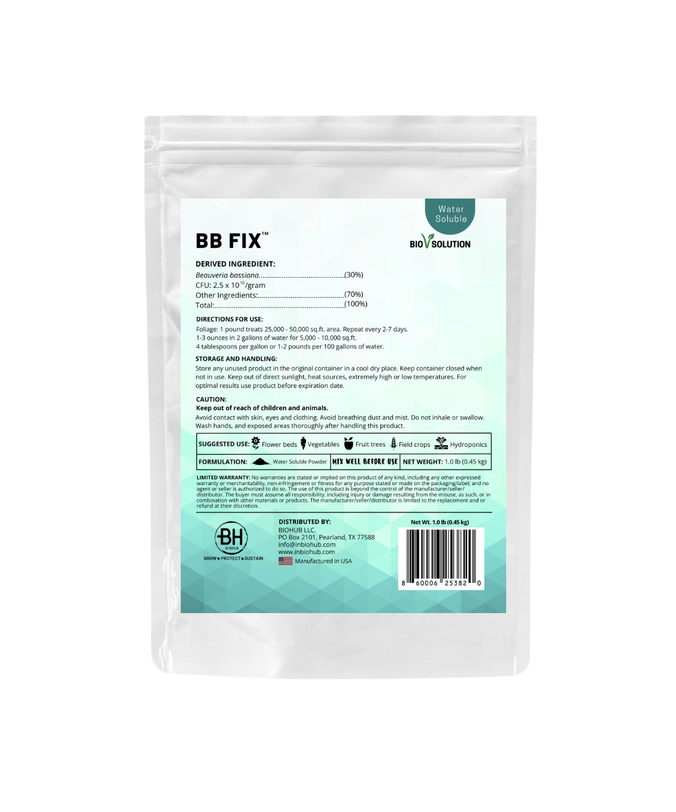 Beauveria bassiana – BB FIX (1.0 lb)
