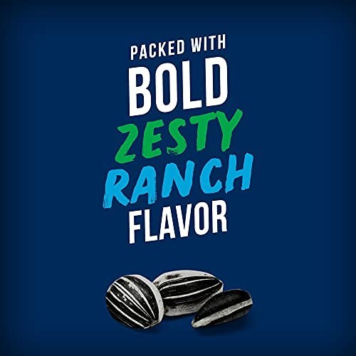 Zesty Ranch Sunflower Seeds – Perfect Snack for Sports Fans, 2.75 oz, Pack of 12