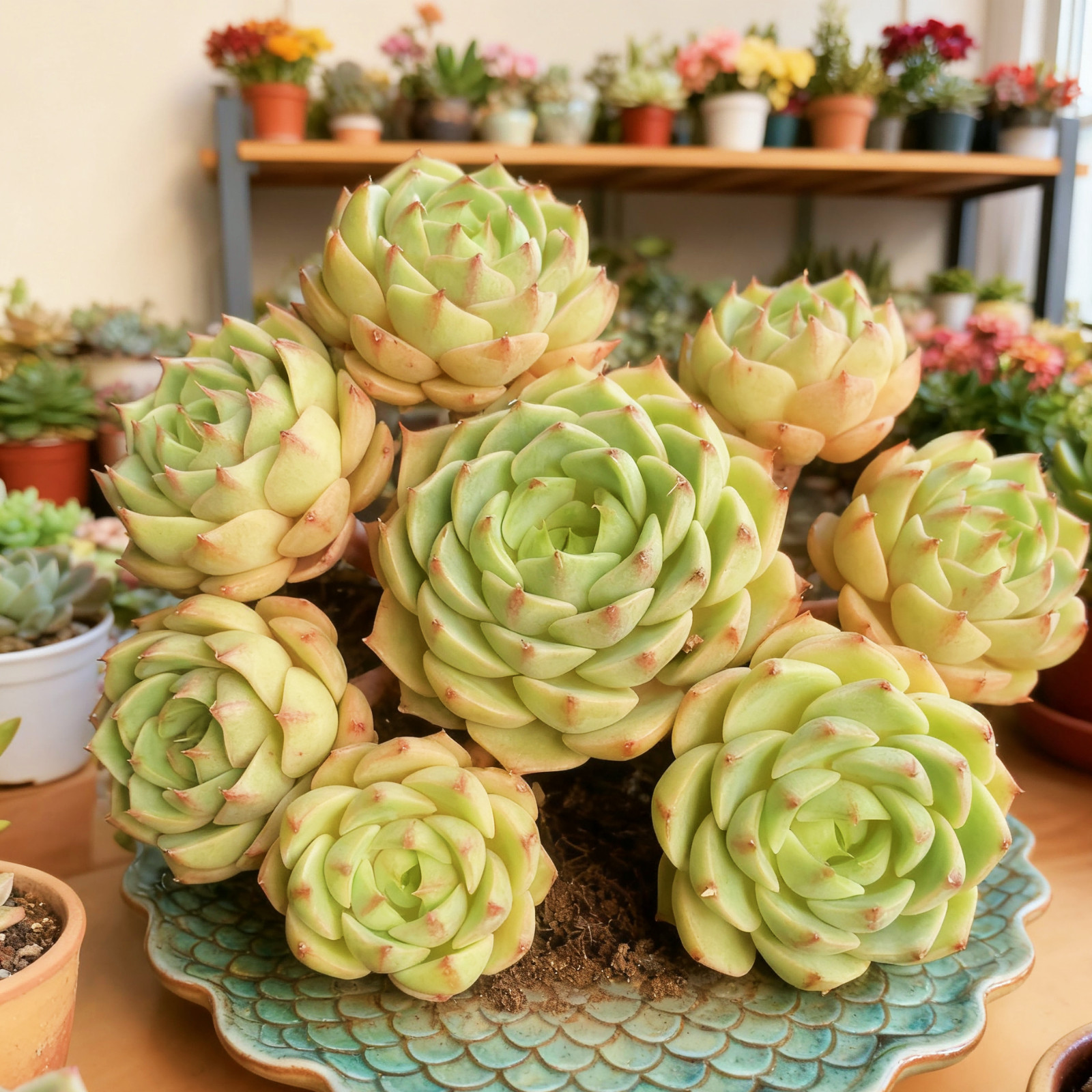 Echeveria Ben Badis Rare Succulent Plant, Bare Root Easy Care Live