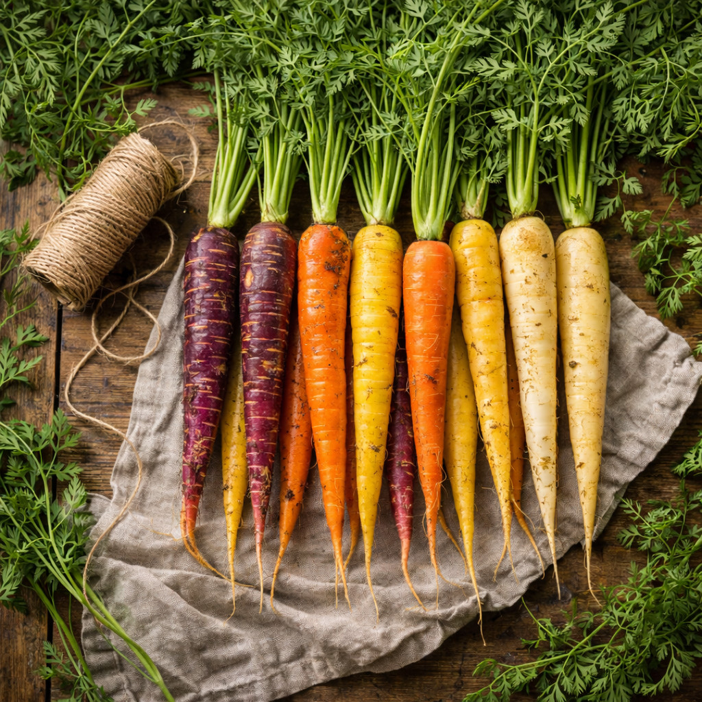 Rainbow Mix Carrot Seeds Colorful Heirloom Carrots 100 seeds