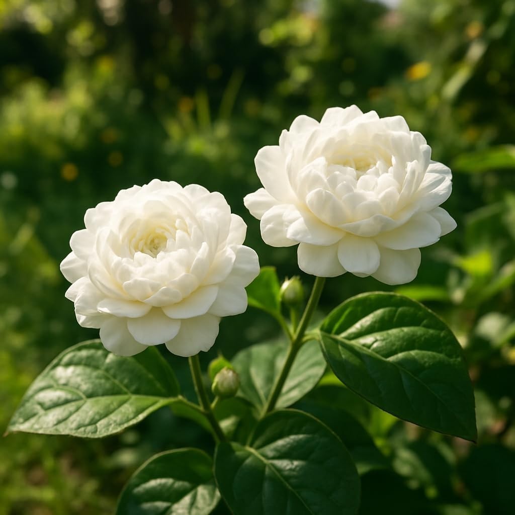 Grand Duke of Jasmine Live Plant Set of 2 Sambac Double White Fragrant Flower