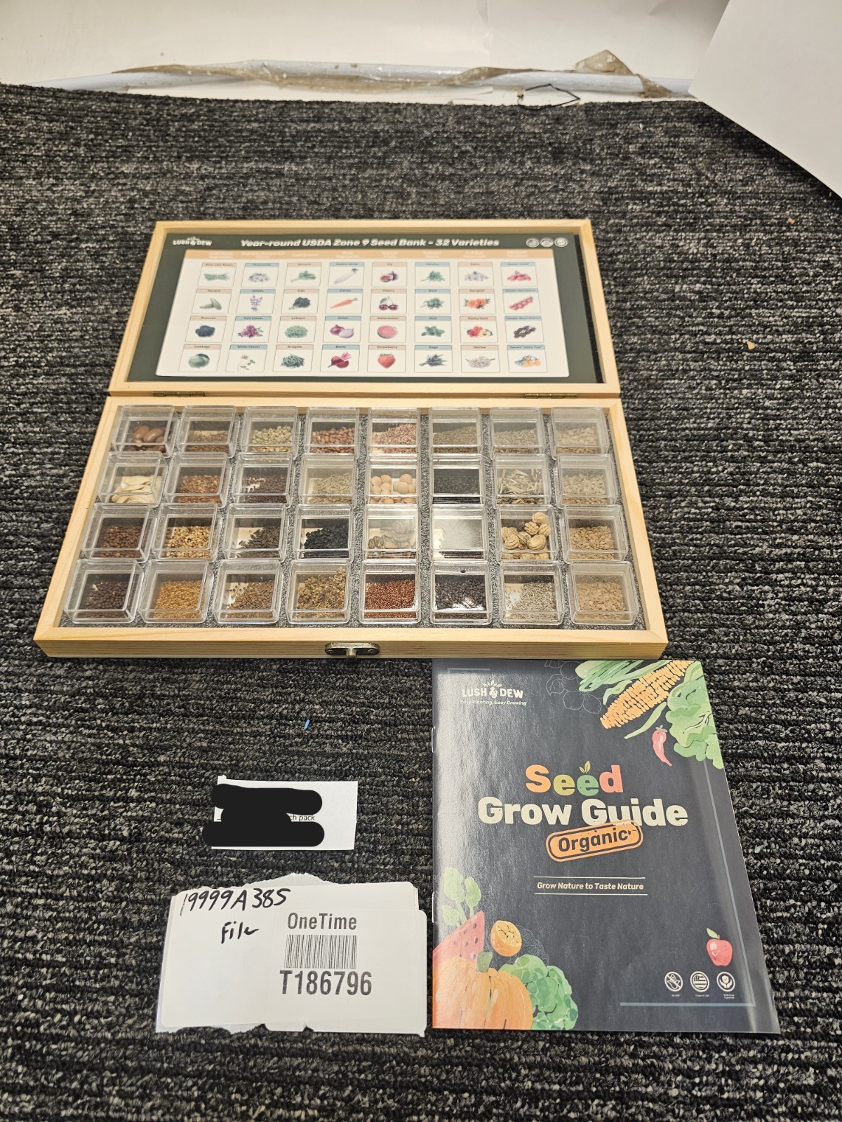 Lush and Dew Year-Round USDA Zone 9 Seed Bank 32 Varieties Seed Grow Guide