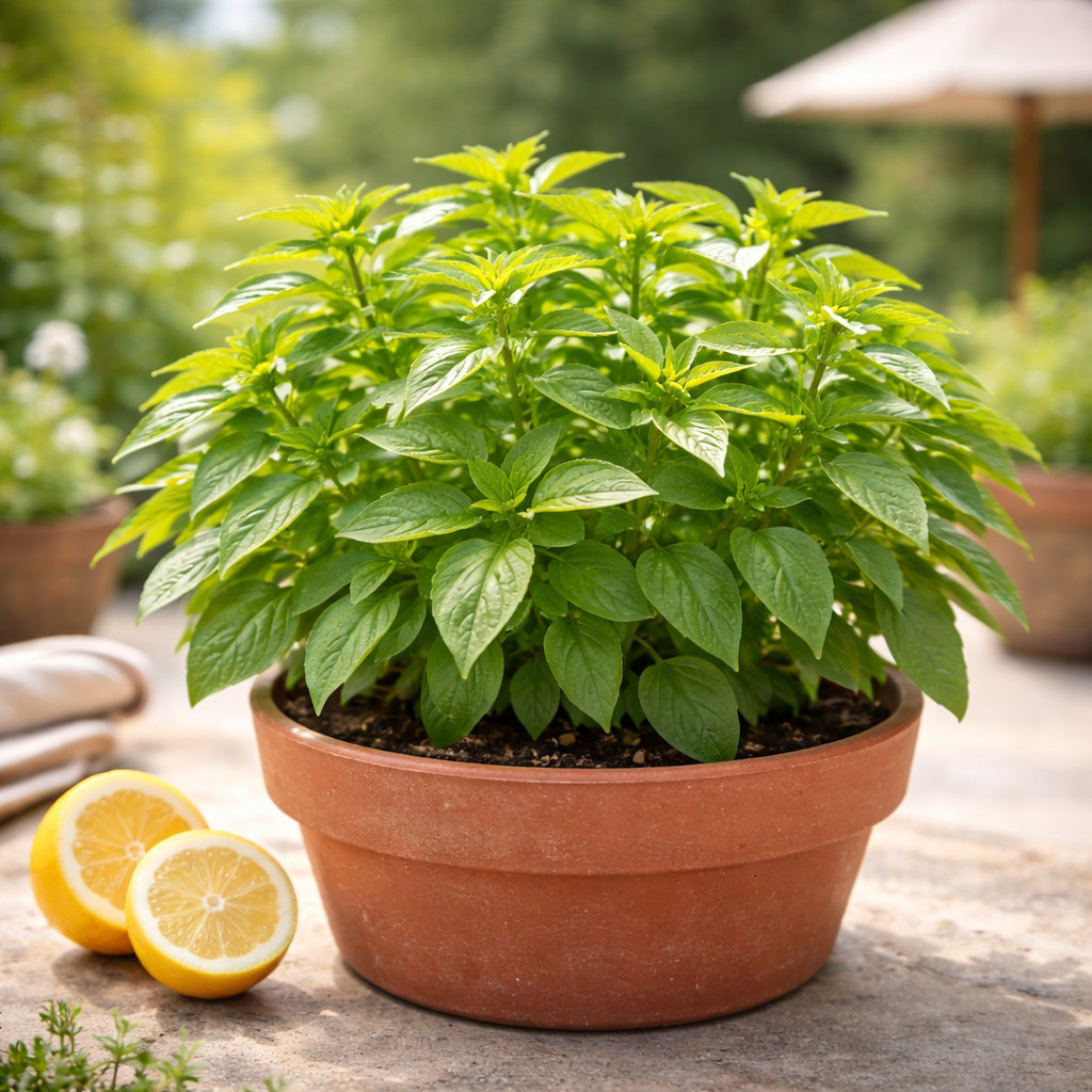 Lemon Basil Seeds | Citrus-Scented Herb | Easy to Grow Basil 250 seeds