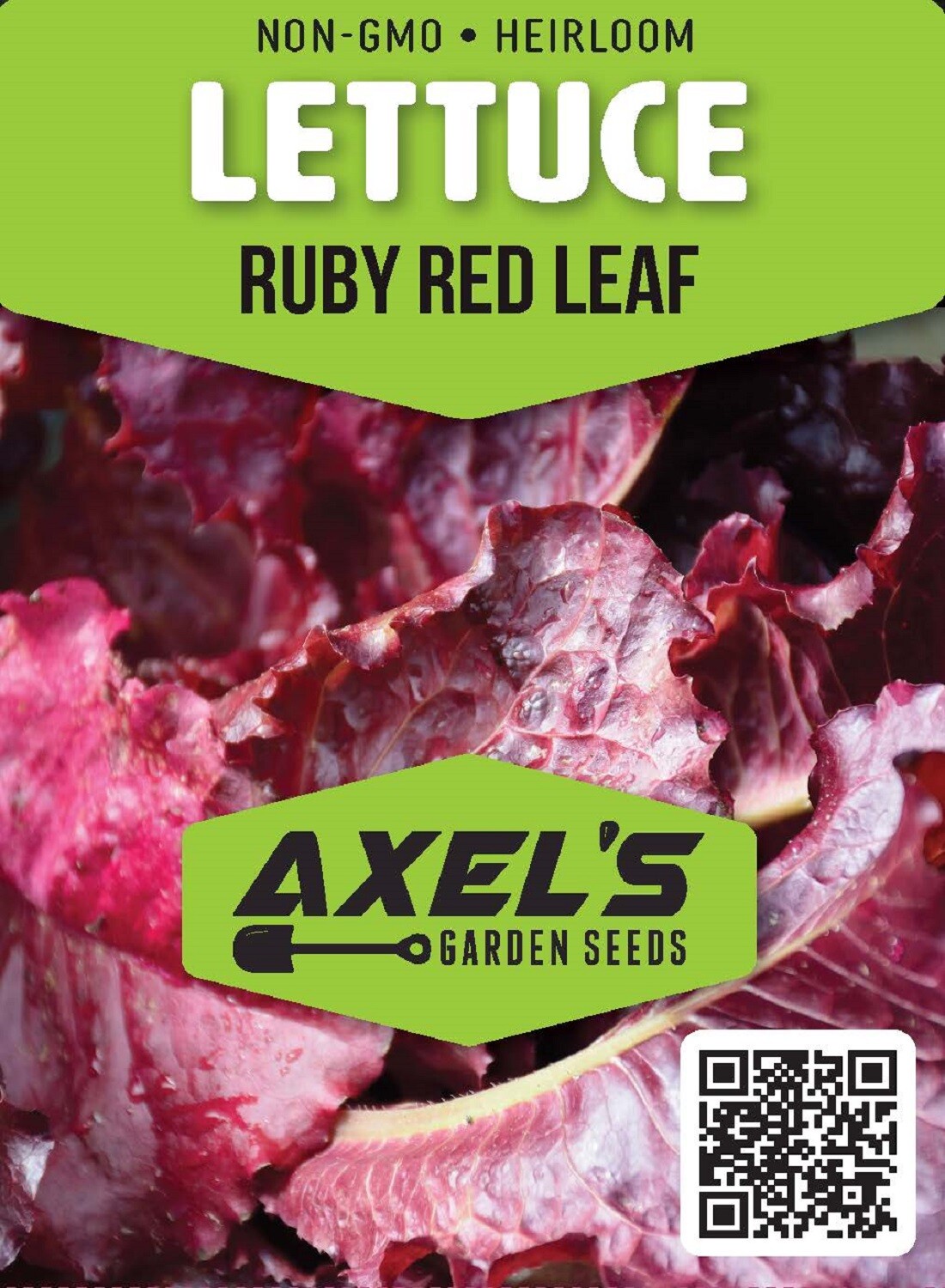 Ruby Red Leaf Lettuce Seeds | Non-GMO | Heirloom | Fresh Garden Seeds