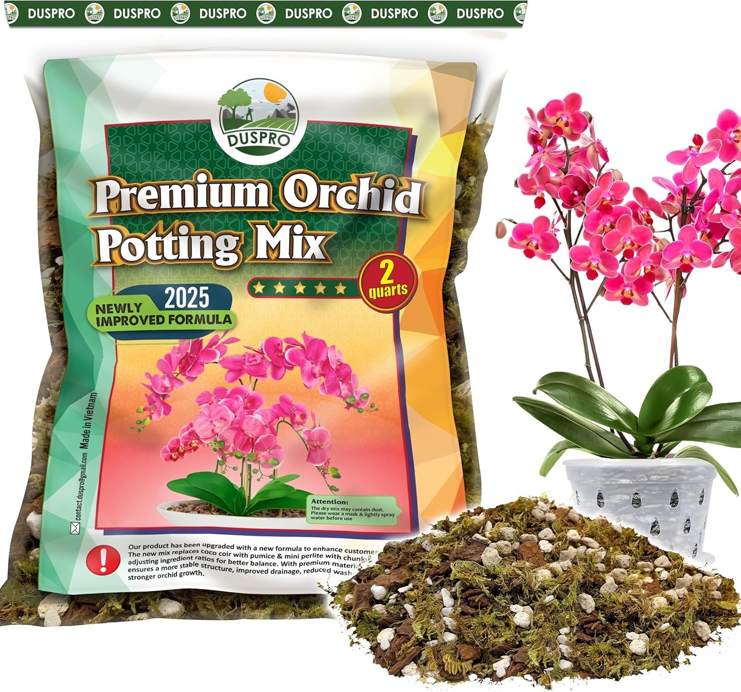 Orchid Potting Mix with Pumice & Chunky Perlite