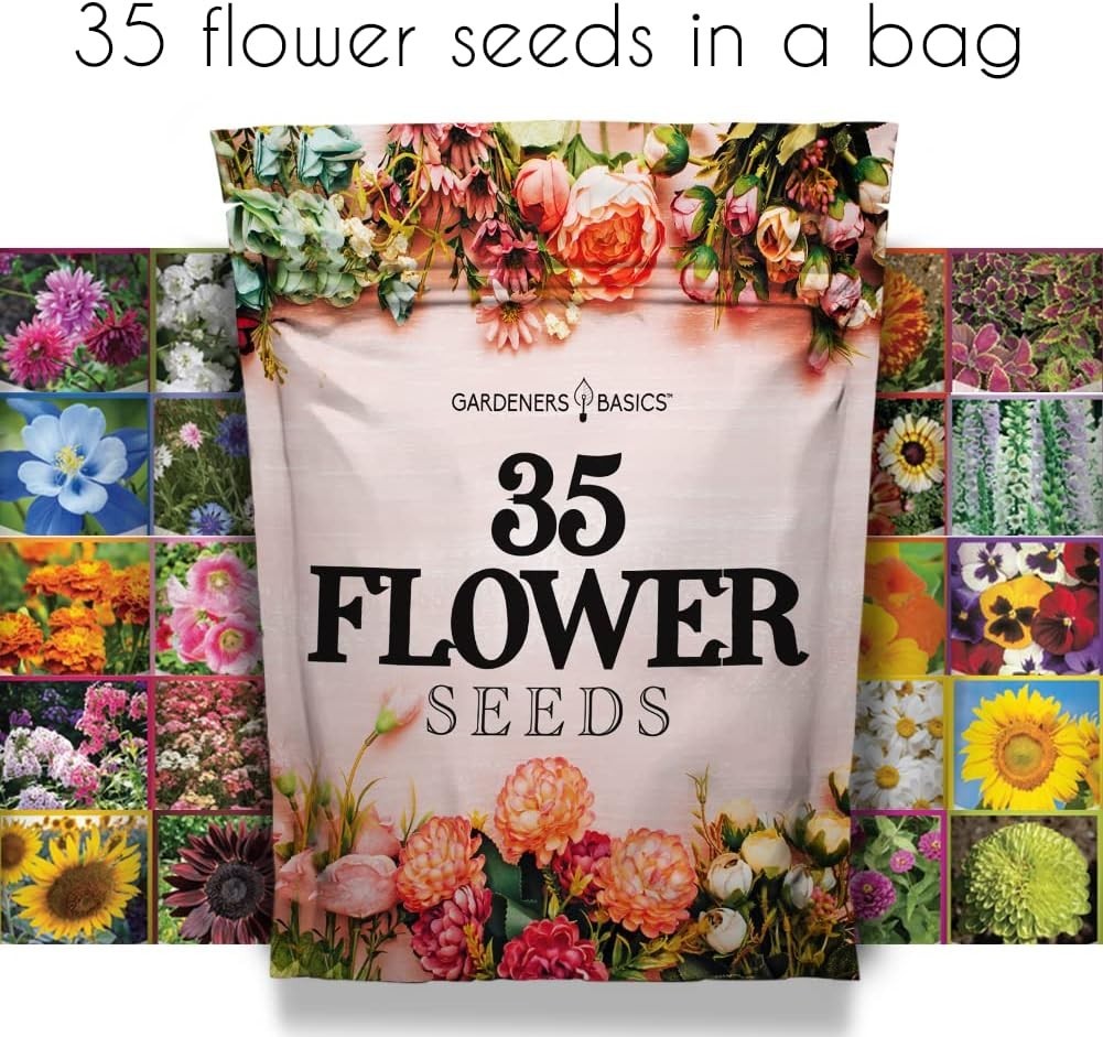 Flower Seeds Packets for Planting 35 Individual Varieties Perennial, Annual, …