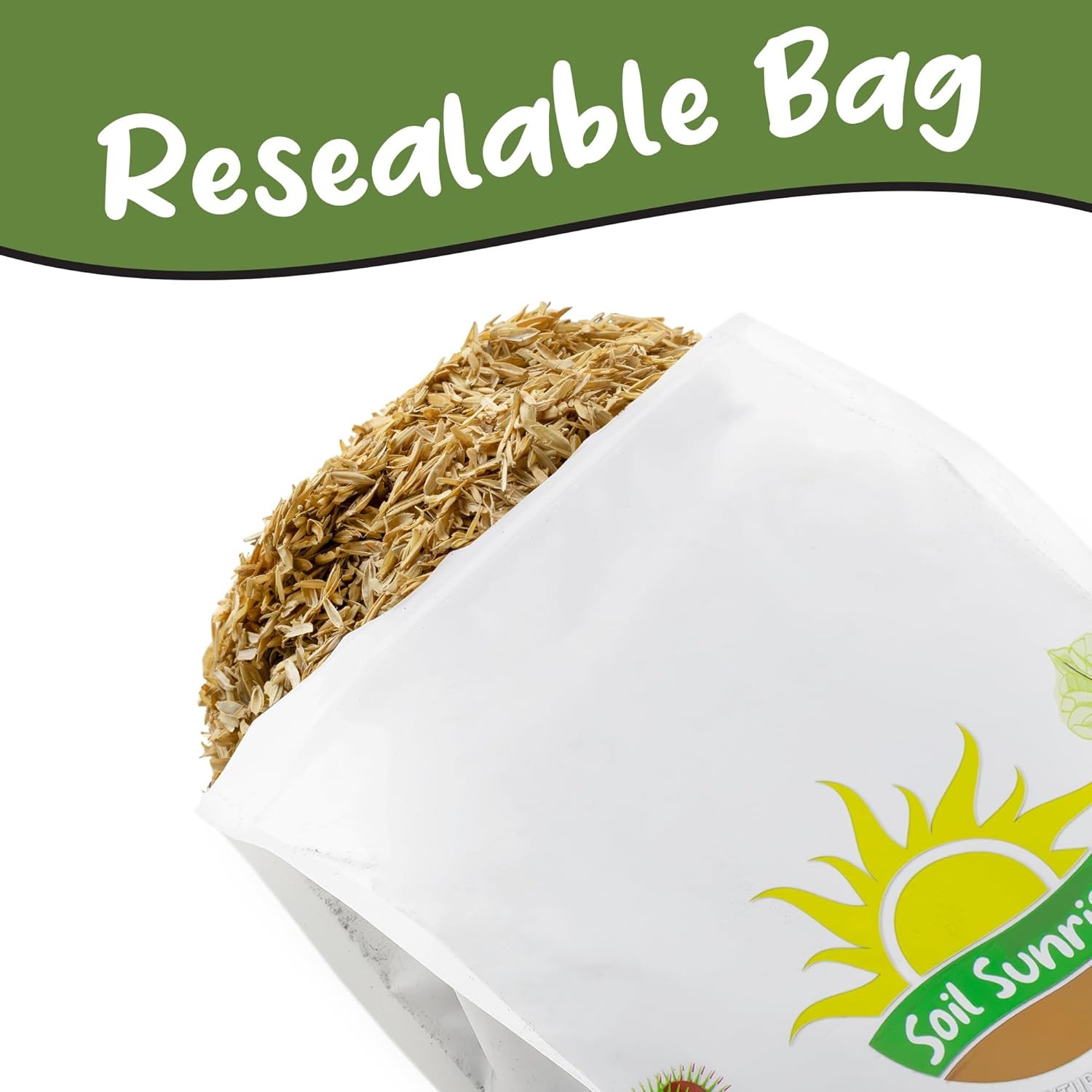 Soil Sunrise Horticultural Grade Rice Hulls (4 Quarts) All Natural 4 Quarts
