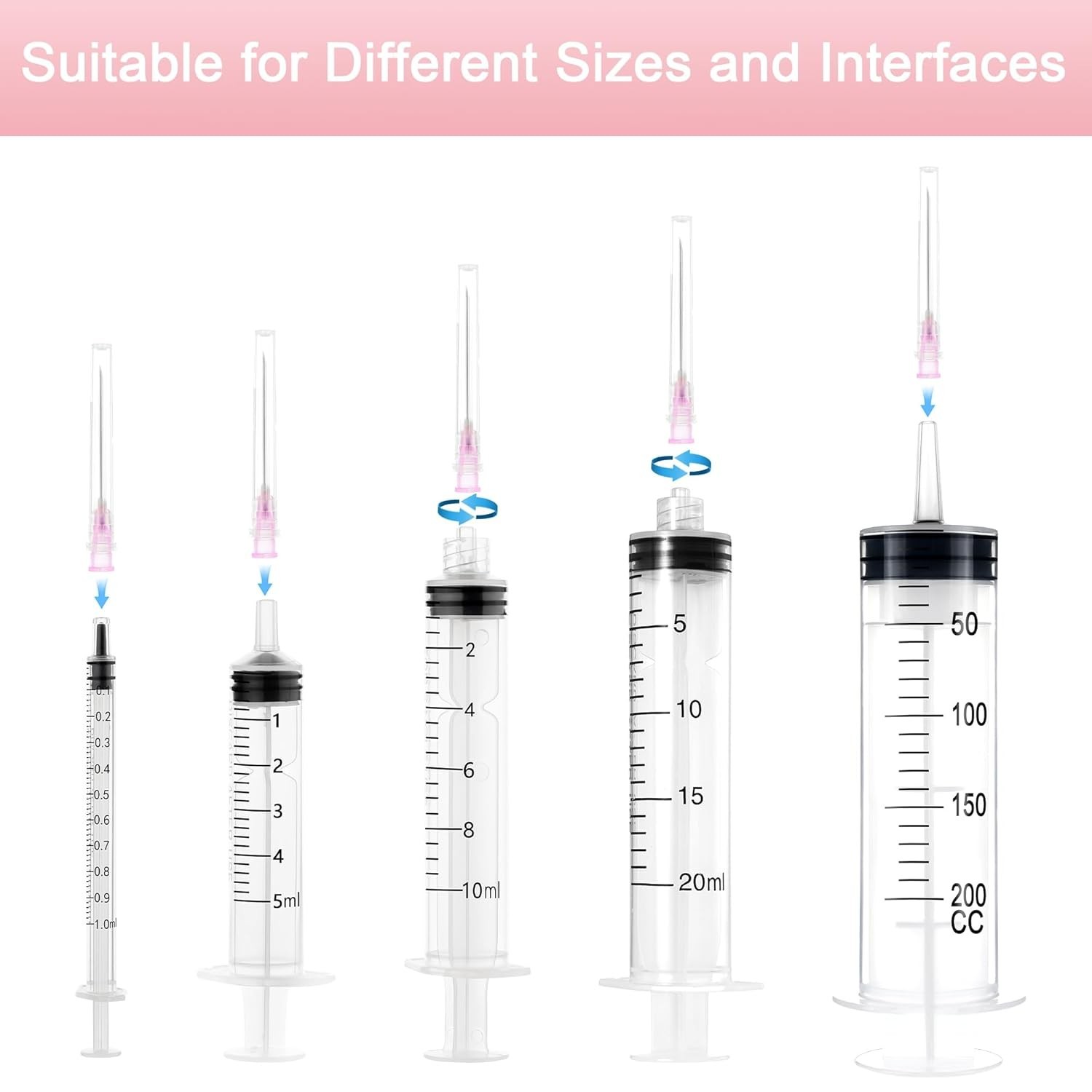 32 Gauge 1/2 Inch Needle with Caps, Sterile Disposable Luer Lock 32G inch