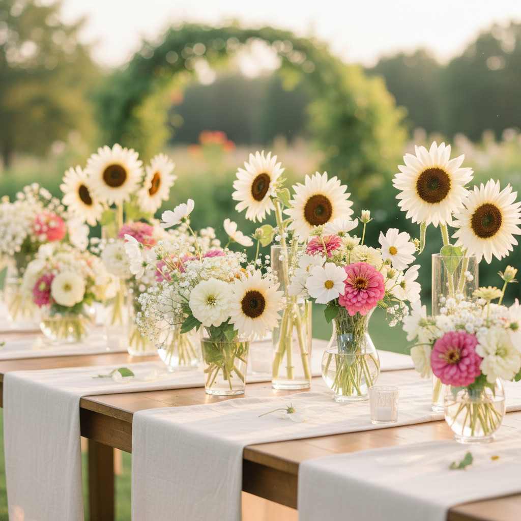 Cottage Garden Series SIMPLY ROMANTIC Flower Mix White Pink Bouquet 500 Seeds