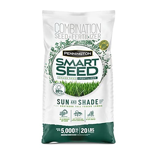 Smart Seed Sun and Shade Tall Fescue Grass Seed Mix for Sun & Shade South 20lb