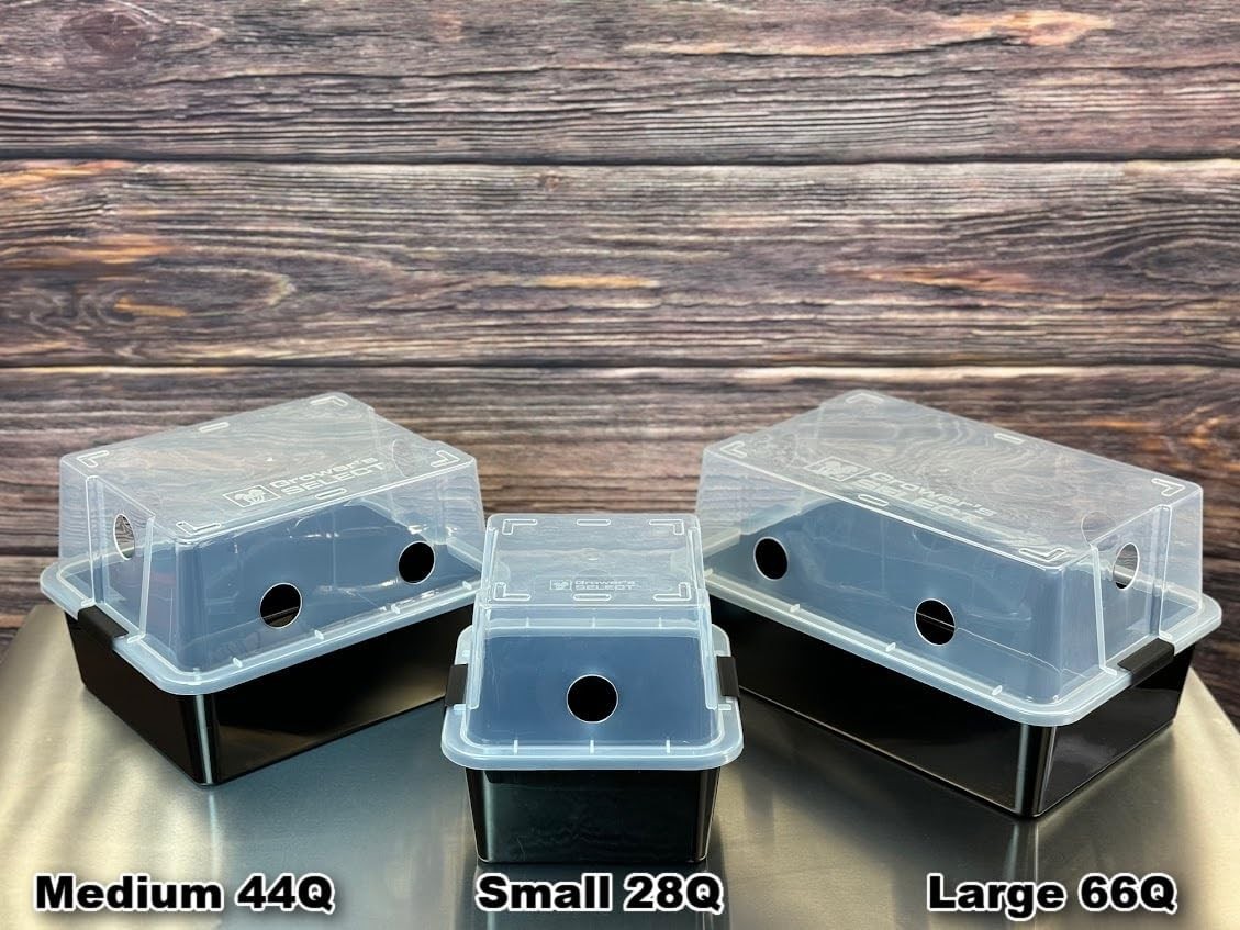 Grower’s Select 28Q Cube Mushroom Monotub 2-Pack – Optimal Fruit Chamber Kit
