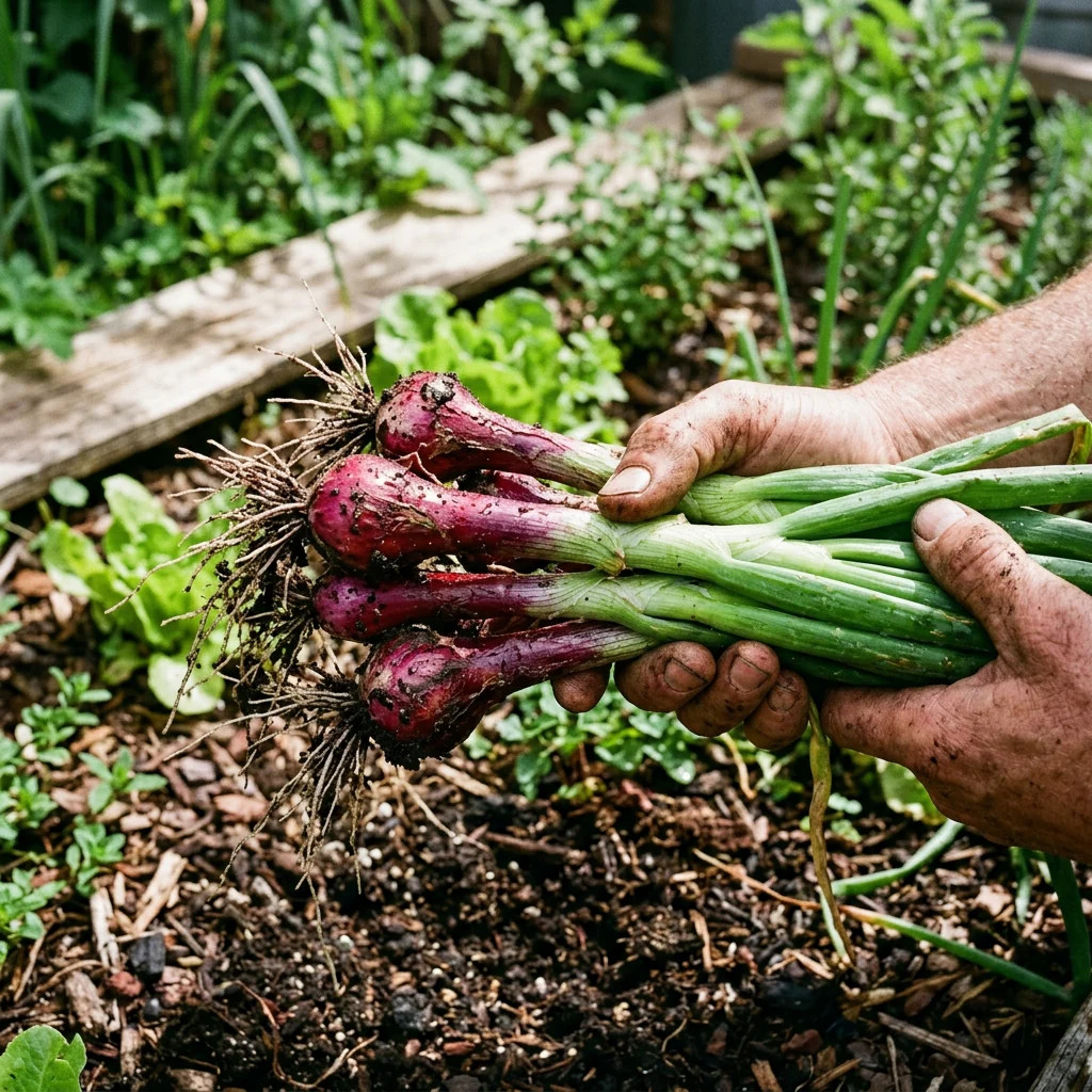 1000 Red Welsh Onion Seeds for Planting – Variety for Home Gardening
