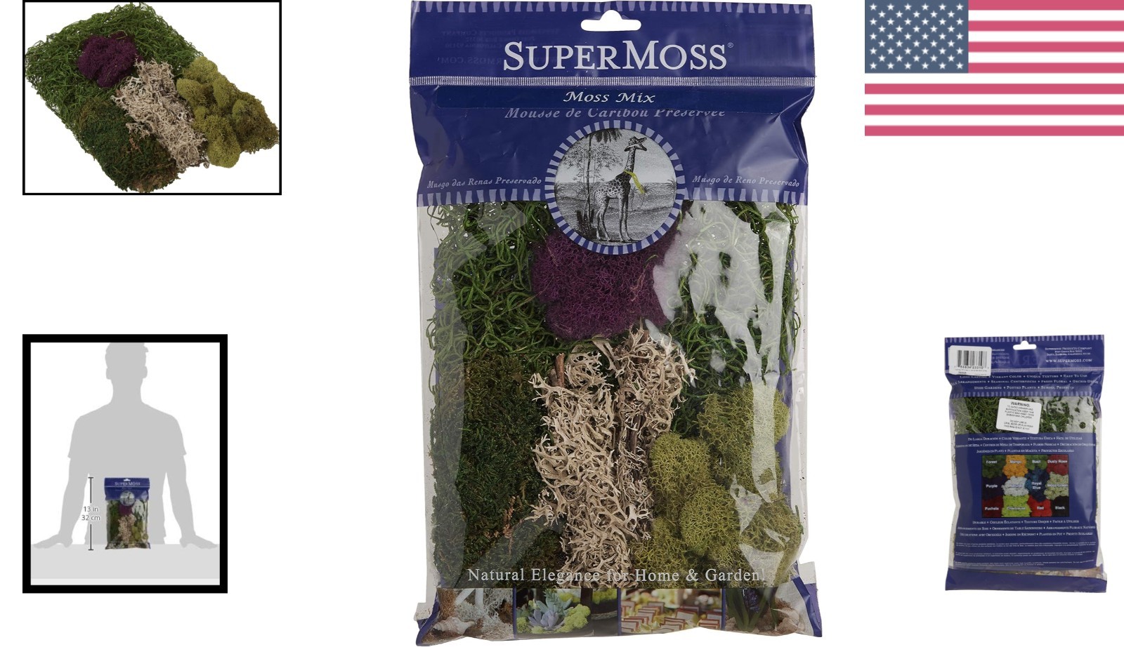 Preserved Moss Mix – 2 Ounce Bag for Stunning Floral Arrangements