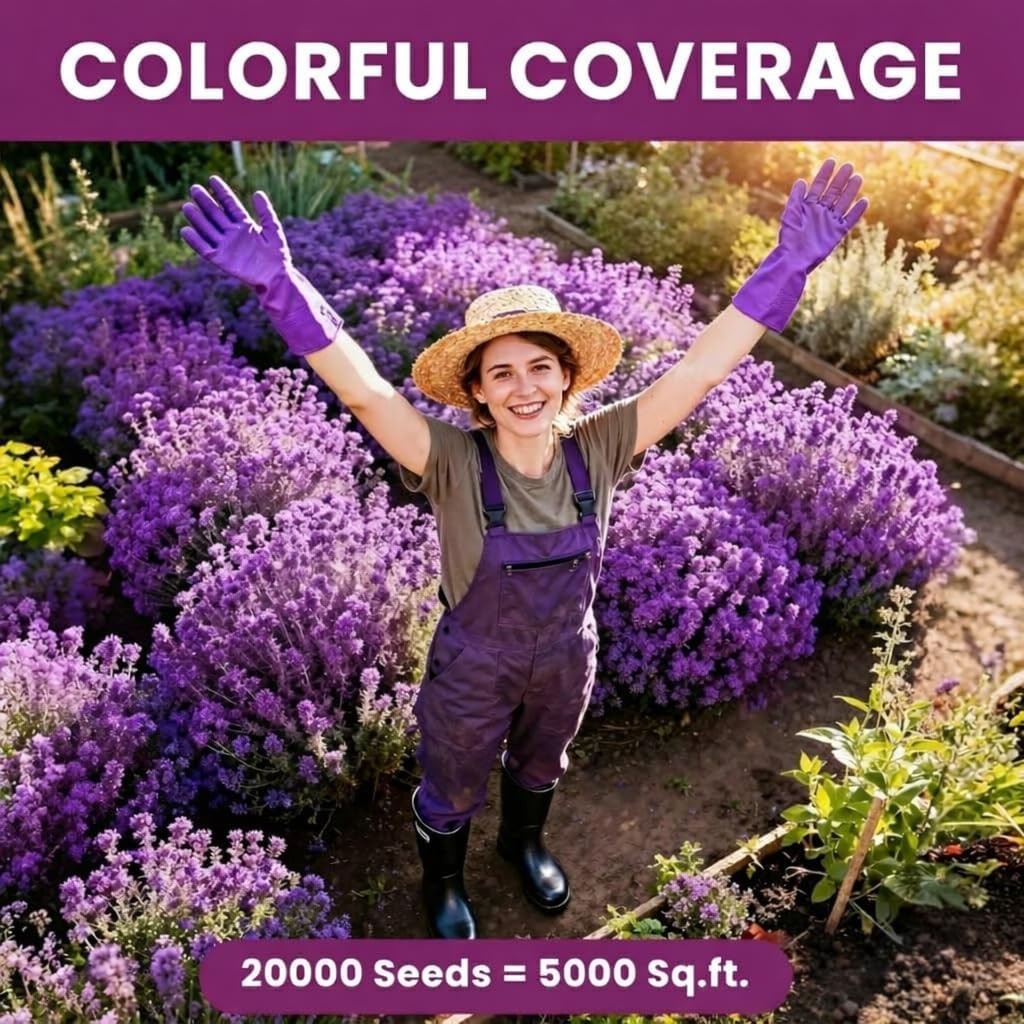 20000+ Creeping Thyme Seeds Thymus Serpyllum, Ground Cover Seeds, Fragrant La…