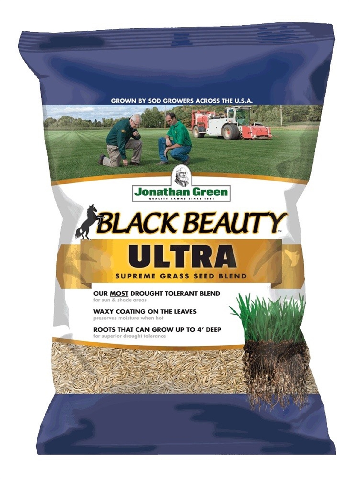 Jonathan Green (#10320) Black Beauty Ultra Grass Seed, 1lb bag, 2 pack