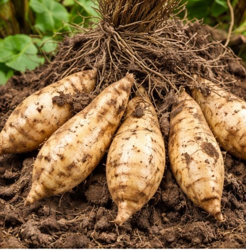 Korean White Sweet Potato ROOTED Slips (10ct) | Goguma White Ready to Plant Rare