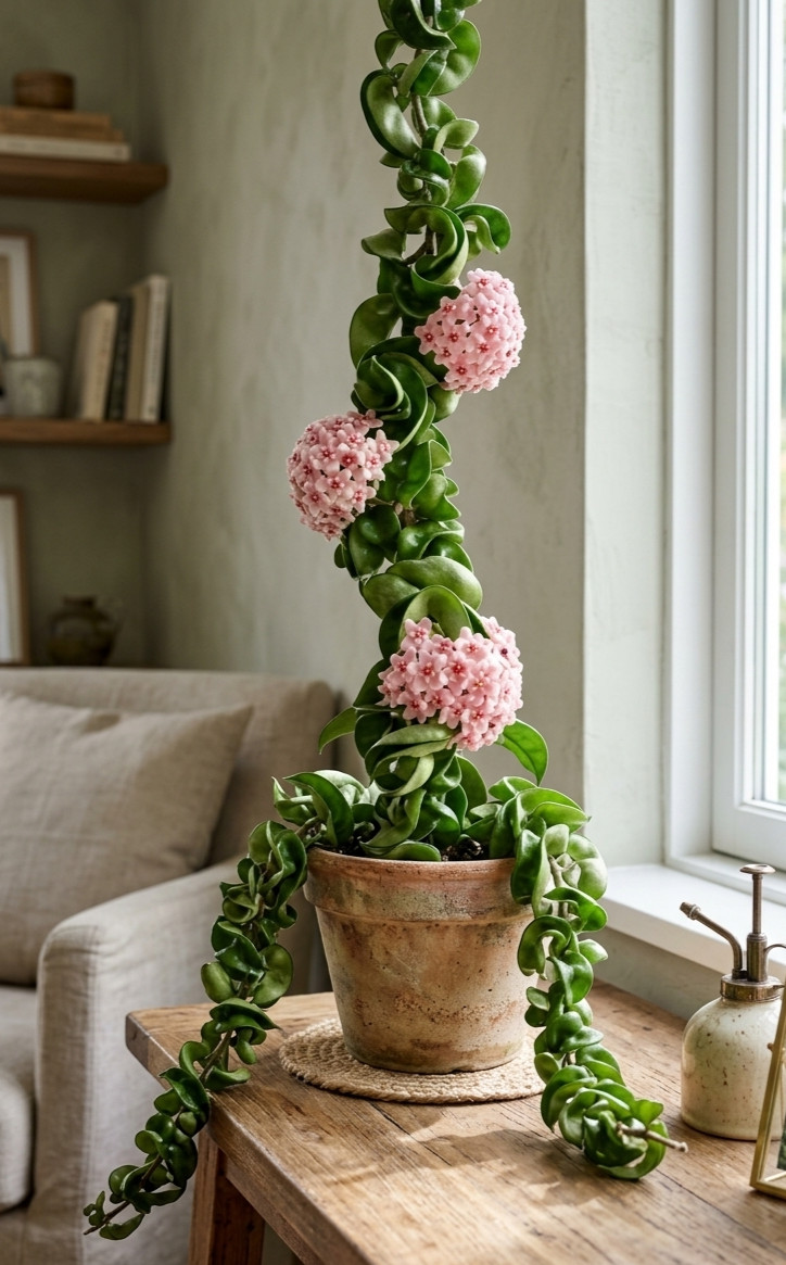 Hoya Compacta Hindu Rope Plant 4″ Pot Live Houseplant Carnosa Krinkle Kurl