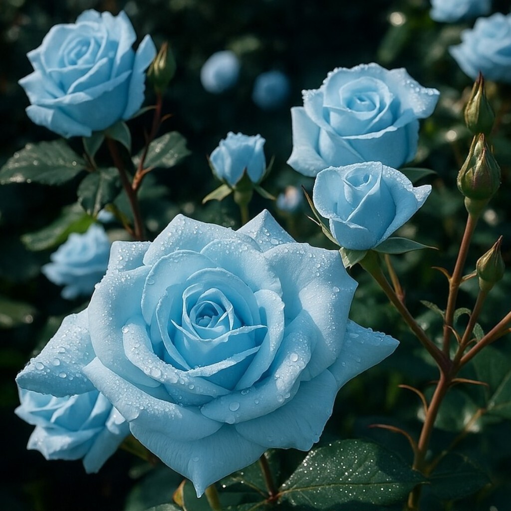 Light Blue Rose Seeds – 20 Seeds – Decorative Garden Variety for Unique Bloom