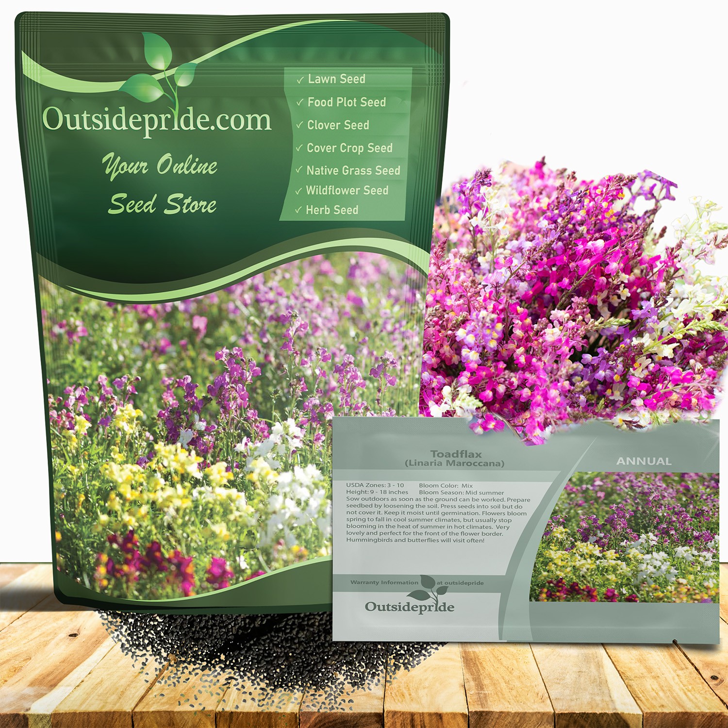 5000 Seeds Linaria Seed – Toadflax Wildflower Seeds