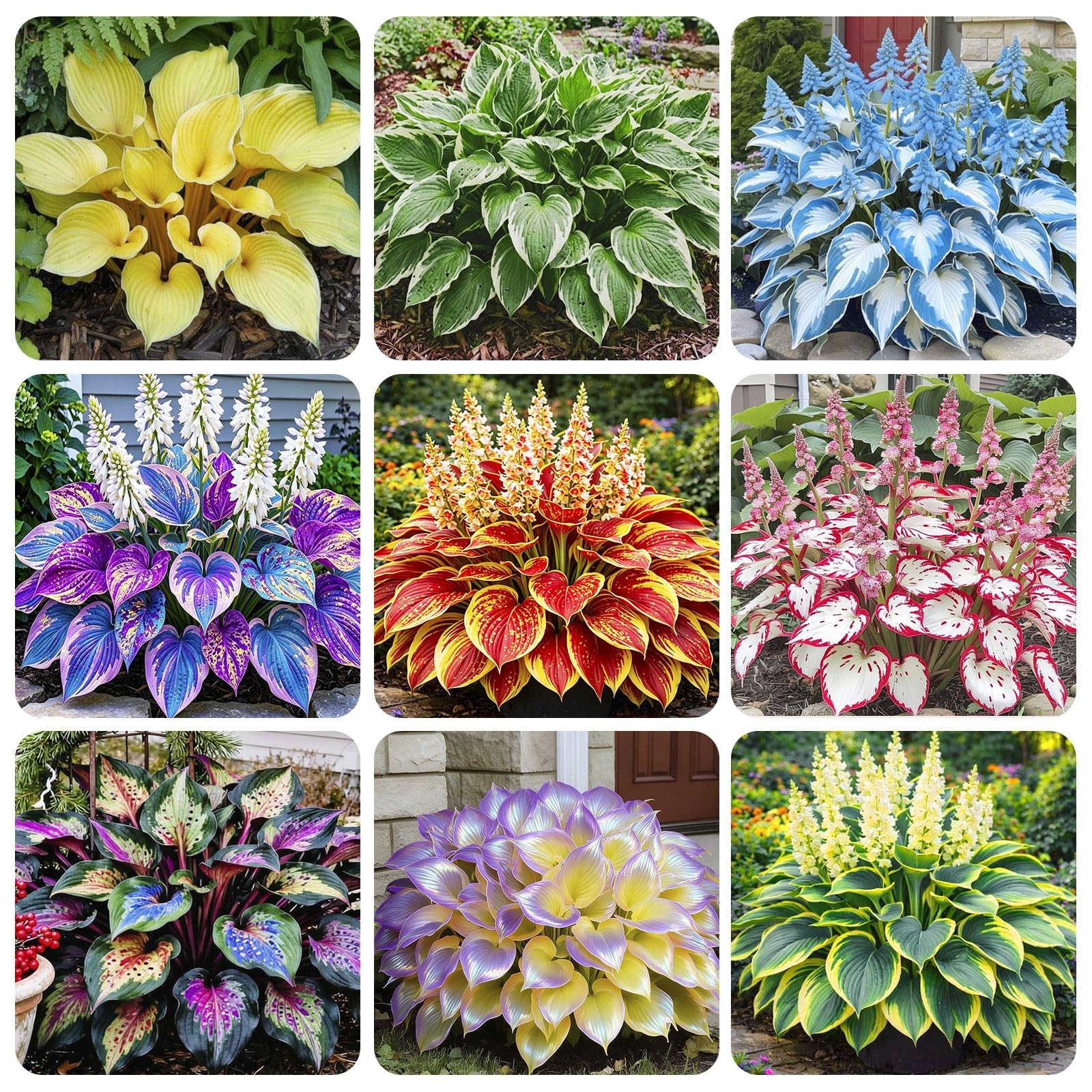 220+ Mixed Rare Hosta Seeds for Planting-Attract Pollinators Perennial Garden De