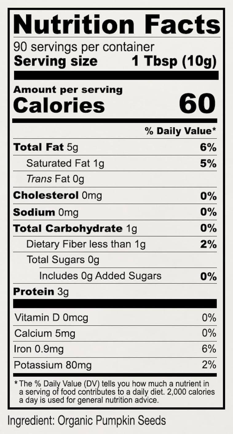 Organic Pumpkin Seeds, 2 lb – Gluten Free