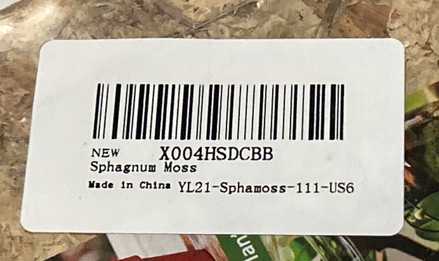 Sphagnum Moss YL21 by SUKH, 111-US6 – 3.8 oz package, NEW Sealed
