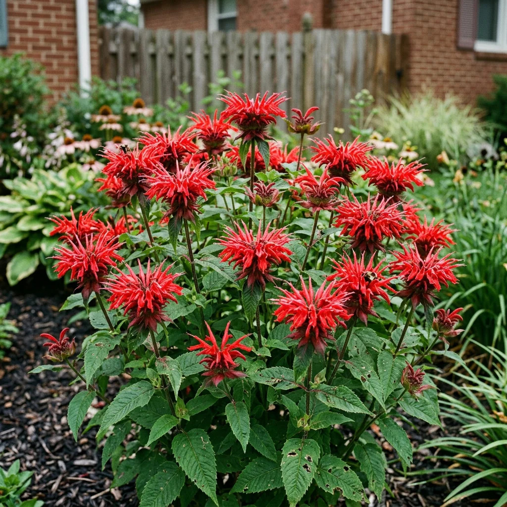 1000 Red Bee Balm Seeds for Planting – Heirloom Red Bee Balm Flower Seeds for