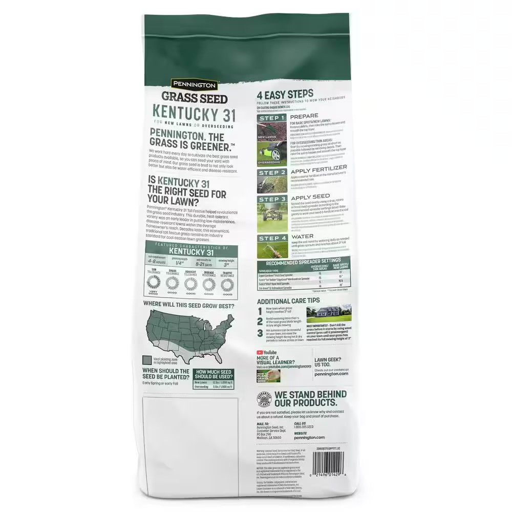 Kentucky 31 Tall Fescue 7 Lb. 1,400 Sq. Ft. Grass Seed