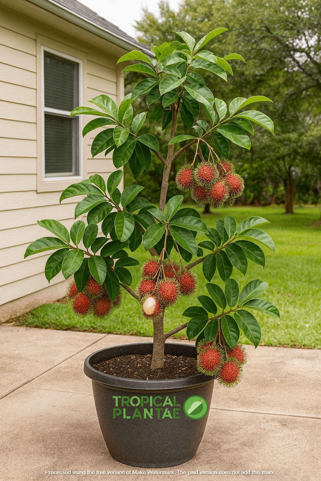 Rambutan Tree Seedling – Live Tropical Starter Plant – Healthy Young Tree – USDA