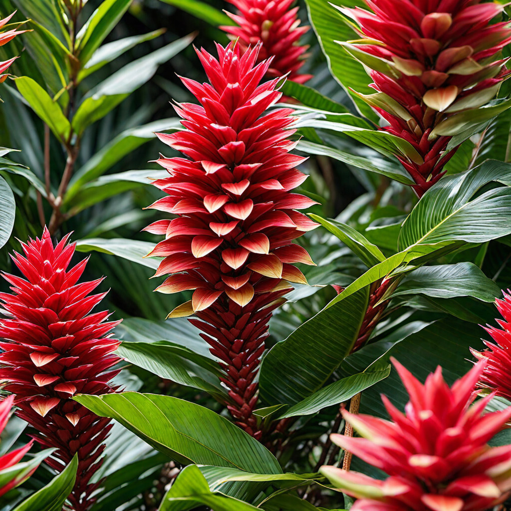 3 HAWAIIAN TROPICAL RED GINGER PLANT ROOTS – Fragrant Easy Grow Indoors Outdoors