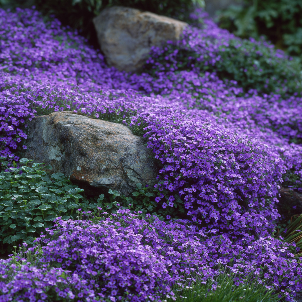 Purple Rockcress 300 Seeds | Heirloom Aubrieta deltoidea for Ground Cover