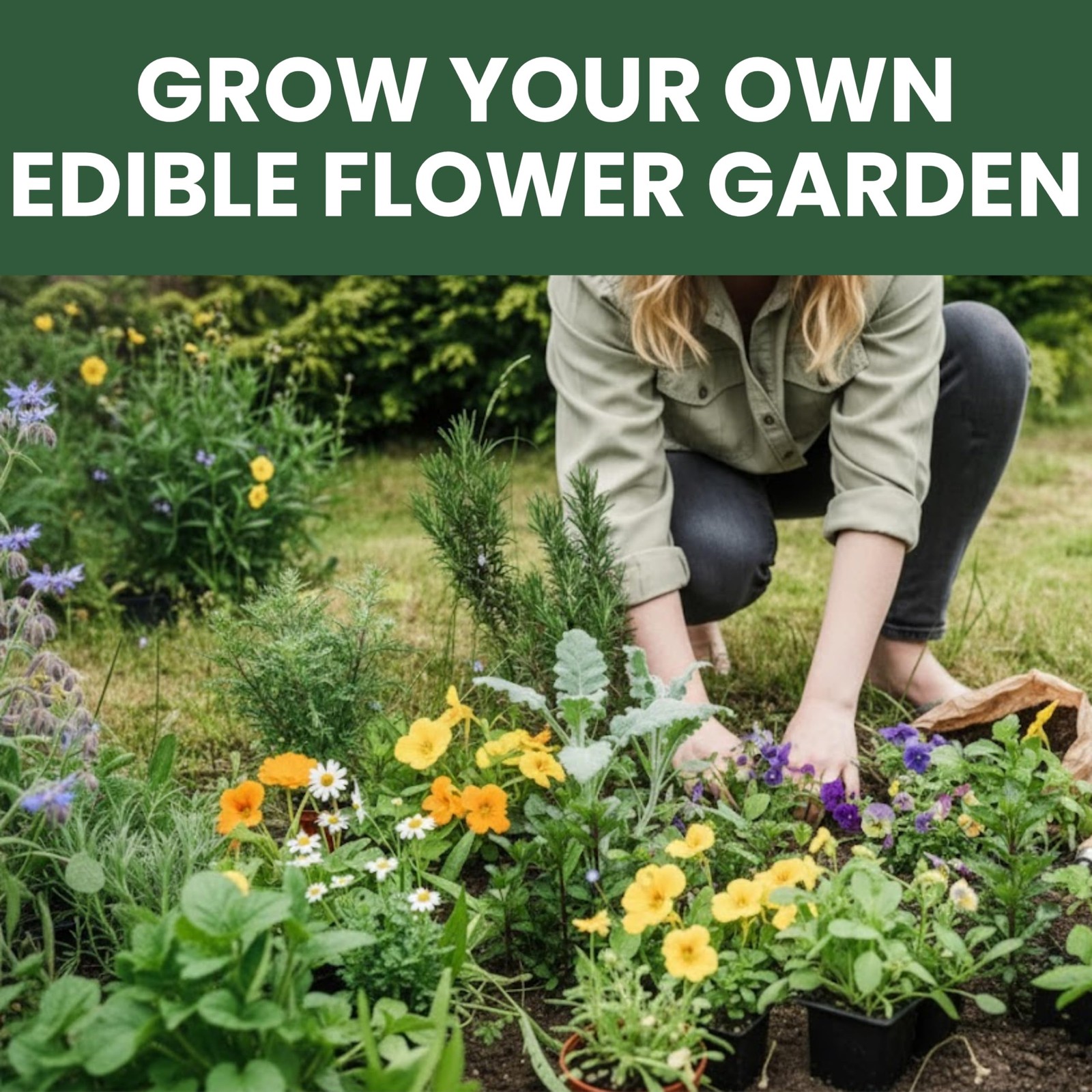 Edible Flower Seeds | 10 Individual Packs | 2026 Season | Non-GMO |…