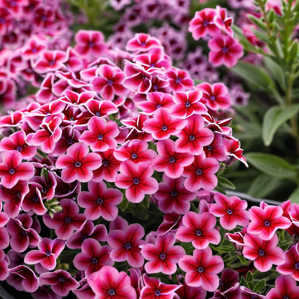 50 Phlox Seeds Flower Perennial Seed Flowers Butterfly ” Bright Red White”