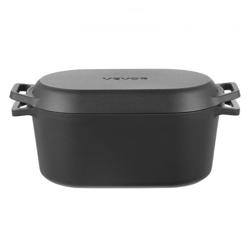 Enameled Cast Iron Dutch Oven, 3.5 Quart Pot with Lid and Dual Handles, Heavy-Du