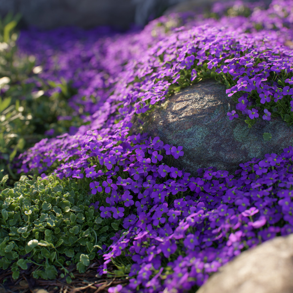 Purple Rockcress 300 Seeds | Heirloom Aubrieta deltoidea for Ground Cover