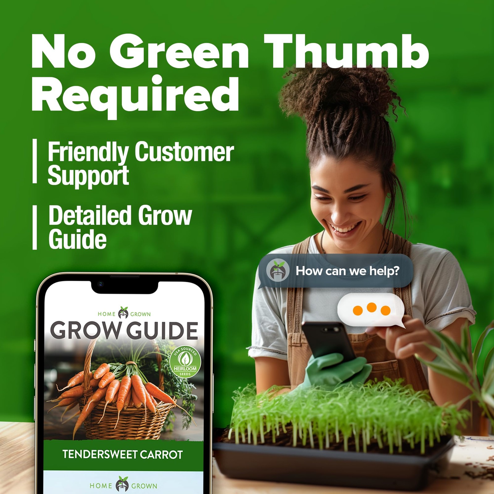 HOME GROWN Tendersweet Carrots Seeds 6000+ 2-Pack, Light Brown to Tan