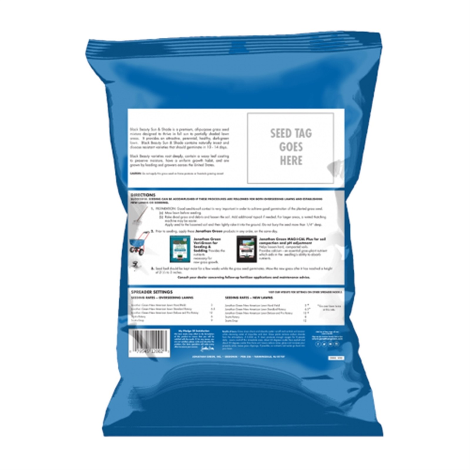 Jonathan Green Black Beauty Sun & Shade Grass Seed Mixture, 3lbs