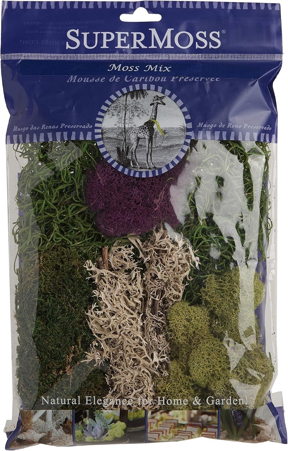 Versatile 80.75in³ Moss Mix Bag – Perfect for Floral Arrangements & Terrariums