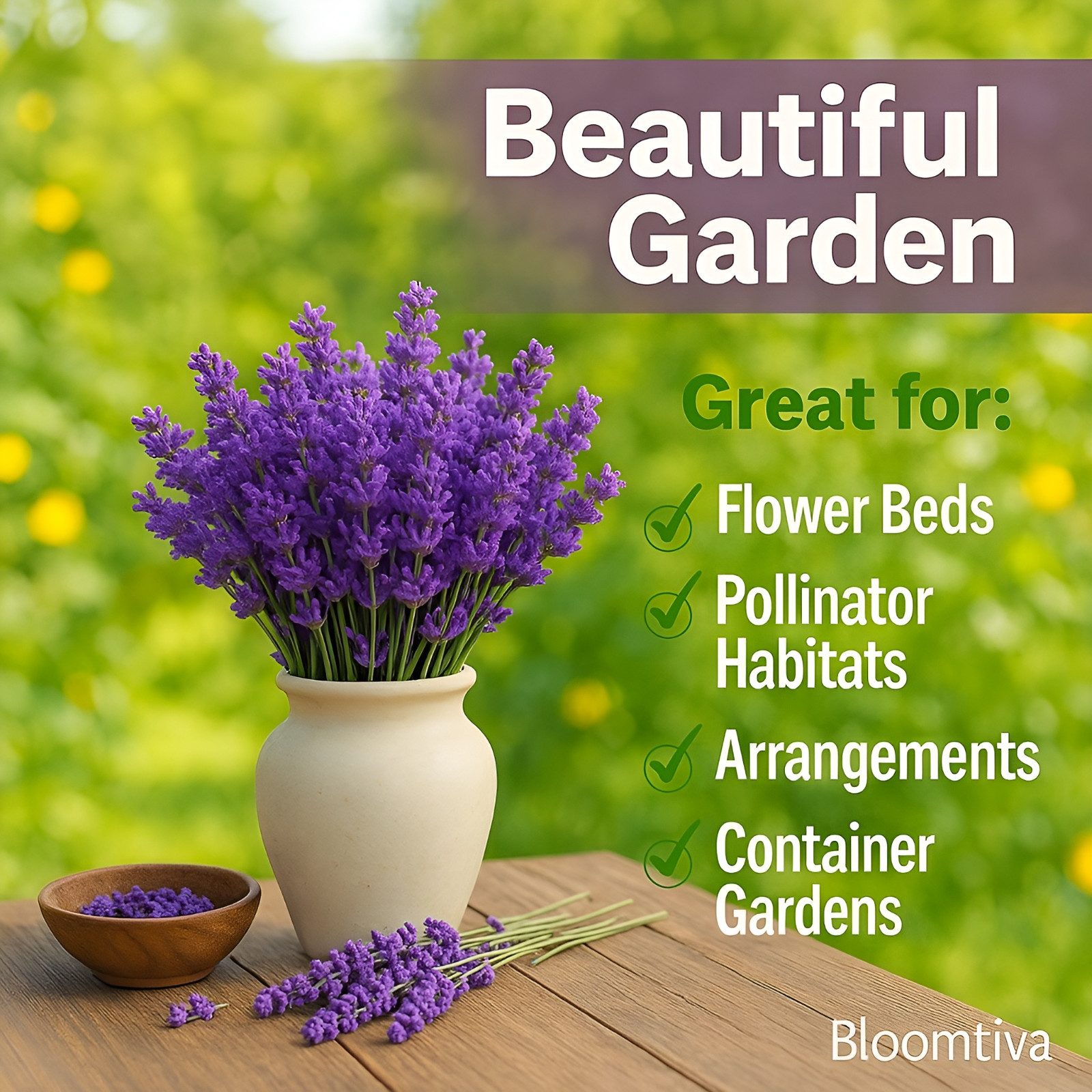 2,000 Premium English Lavender Seeds Non-GMO USA Grown Indoor Outdoor Planting
