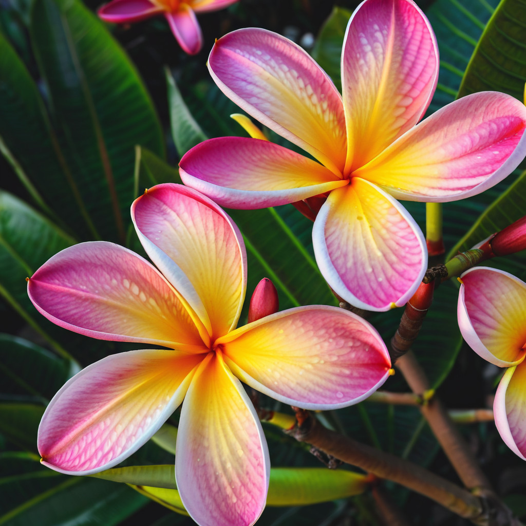5 Purple Yellow Plumeria Seeds Plants Flower Hawaiian Flowers Perennial Seed