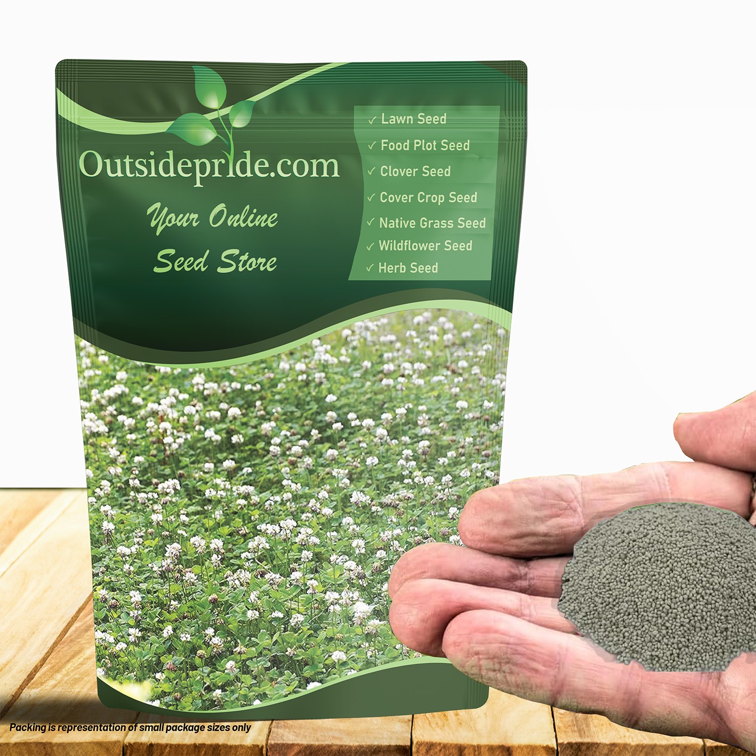 1 LB – Inoculated White Dutch Clover Seeds For Planting, Lawns, Erosion