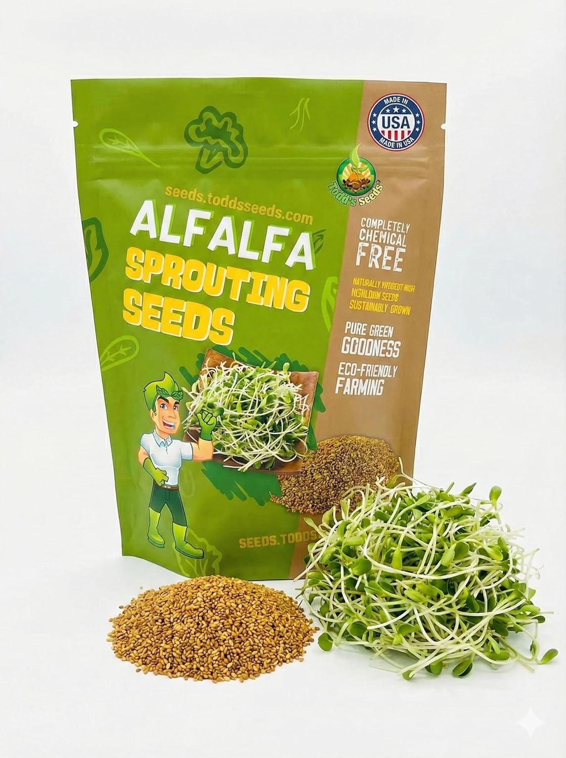 1/4 Pound Alfalfa Sprouting Seeds – Fast Growing, Nutritious & Delicious