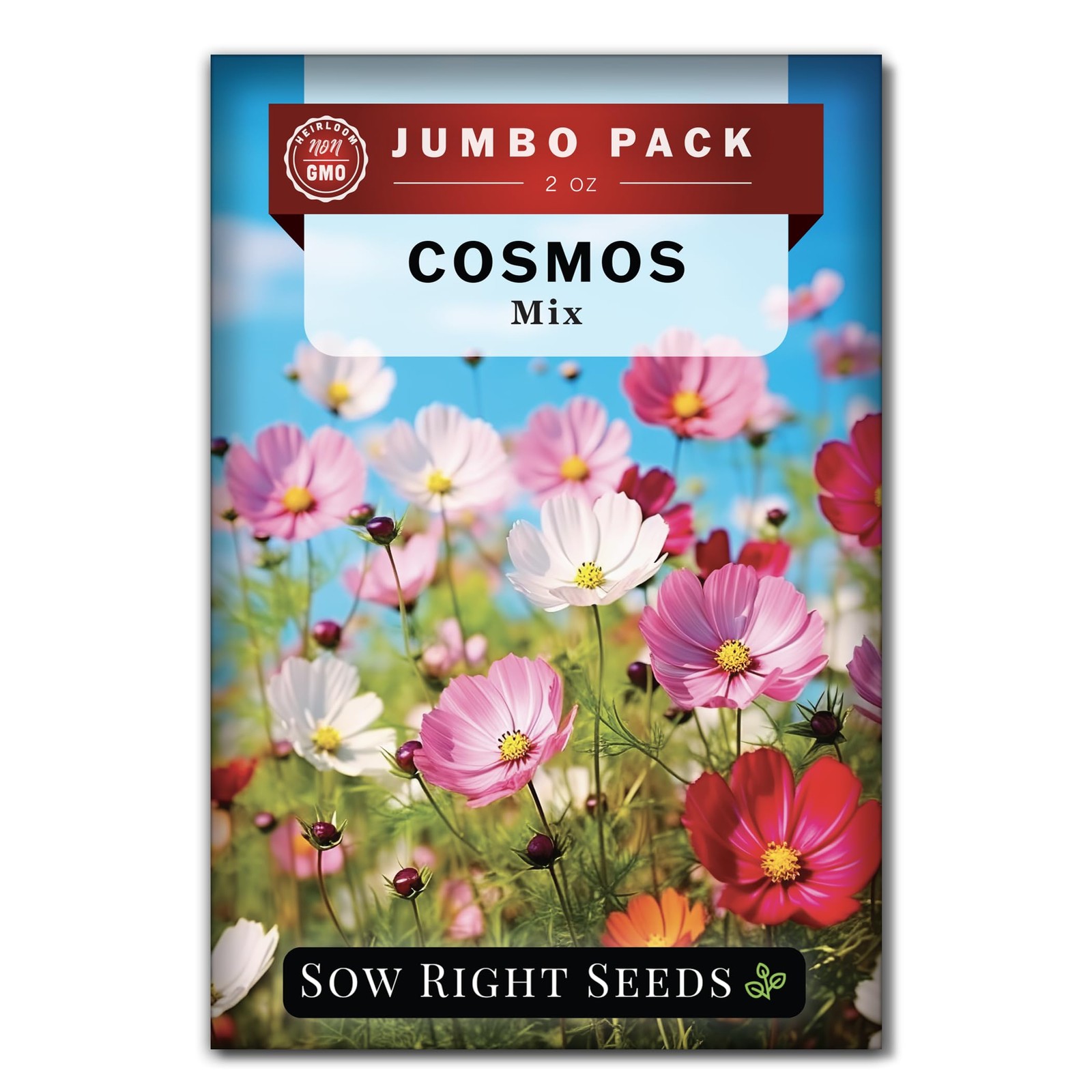 Sow Right Seeds – Bulk Crazy Cosmos Mix Seeds for Planting – 2 Ounce, 8500 Seeds