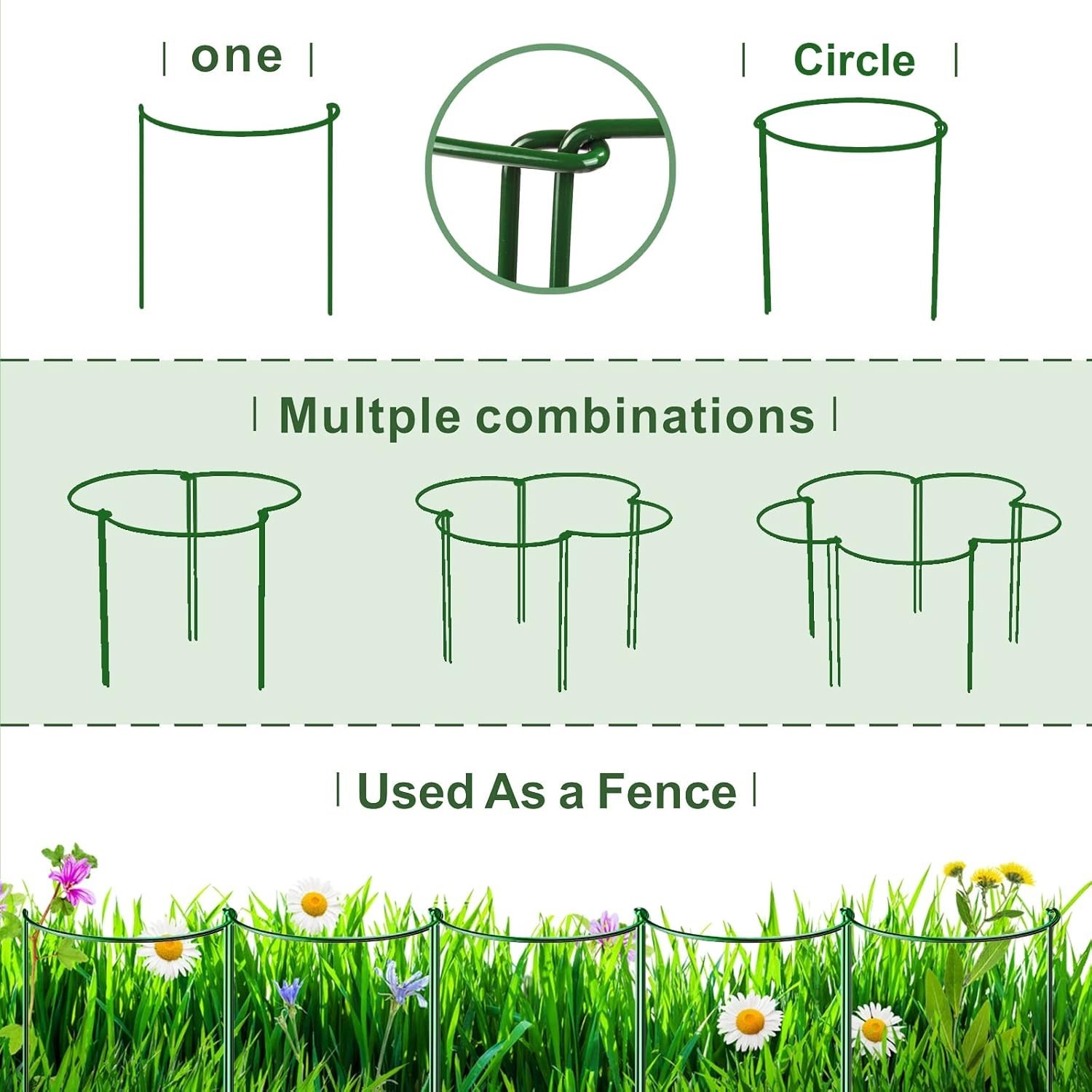 12PCS Plant Supports, Peony Cages, Sturdy Plant Stakes