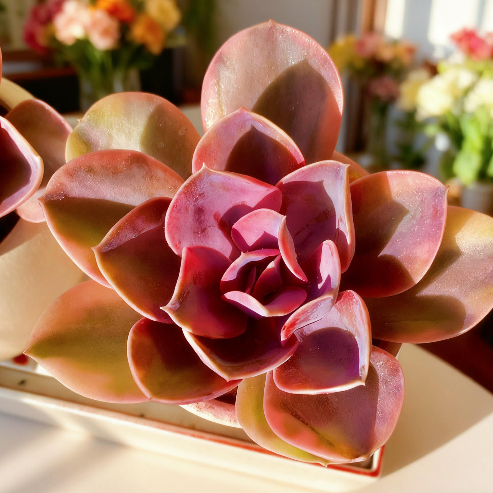 Echeveria Rainbow Succulent Plants, 3″ Green Imported Live Succulent