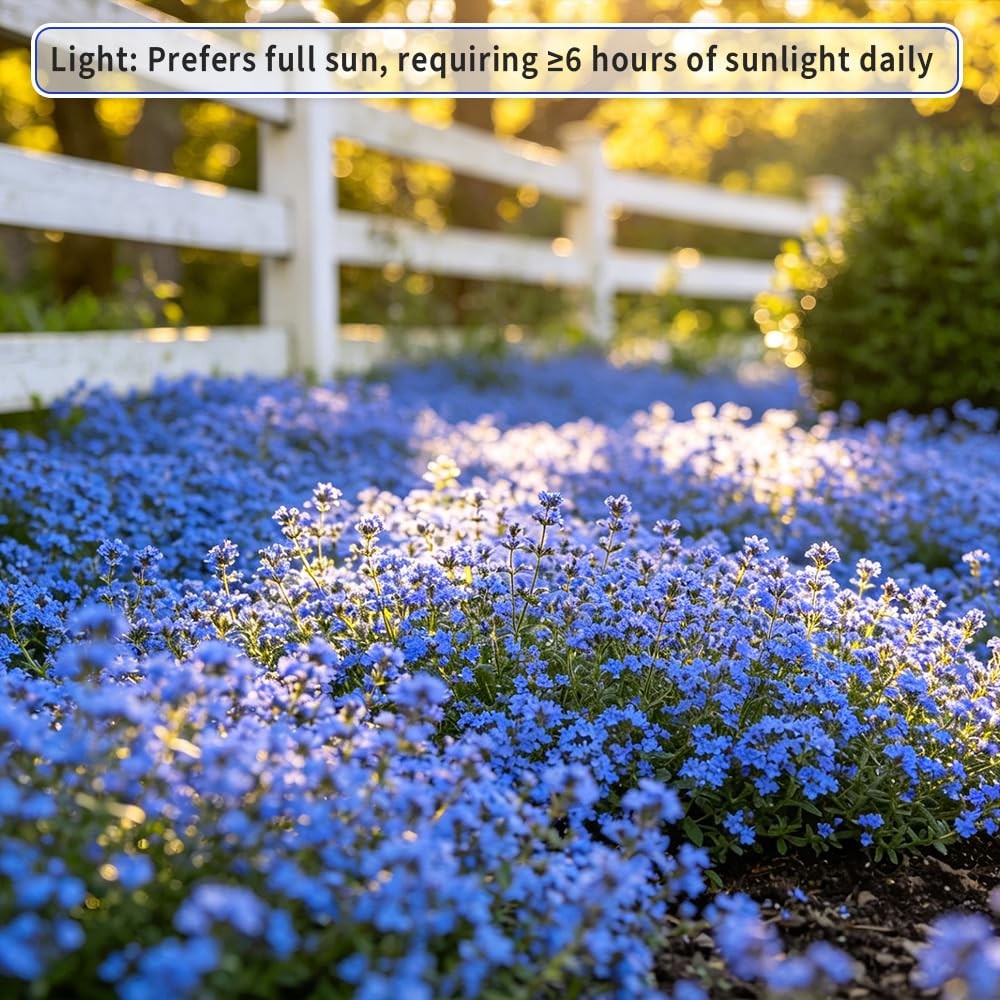 22000+ Blue Creeping Thyme Seeds for Planting Red, Blue, Yellow, white, pink.