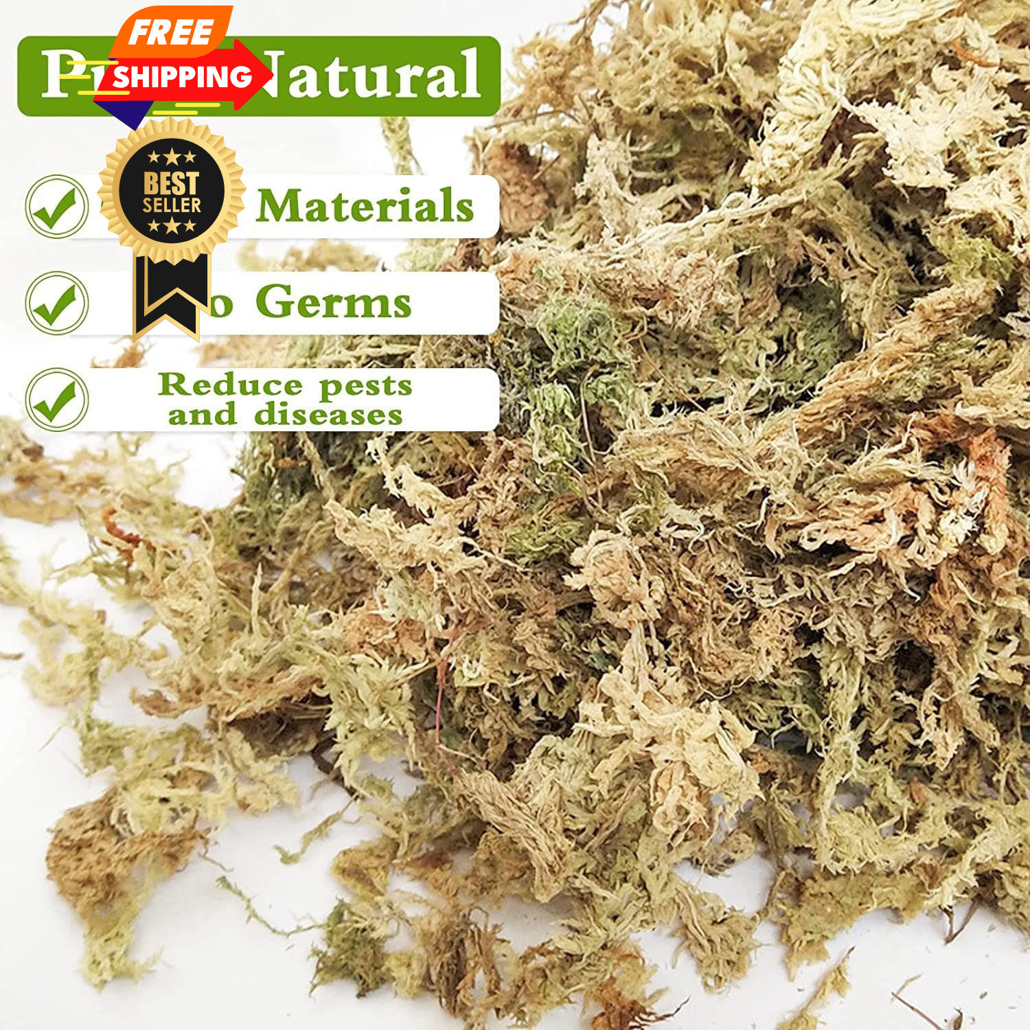 Legigo 3.5oz Premium Sphagnum Moss Potting Mix- 4 4 quarts, 4 QT(Appx.3.5oz)