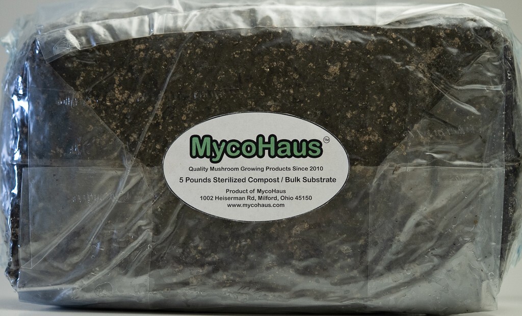 MycoHaus 2X Five LB Bags Sterilized Compost Bulk Mushroom Substrate Grow Kit