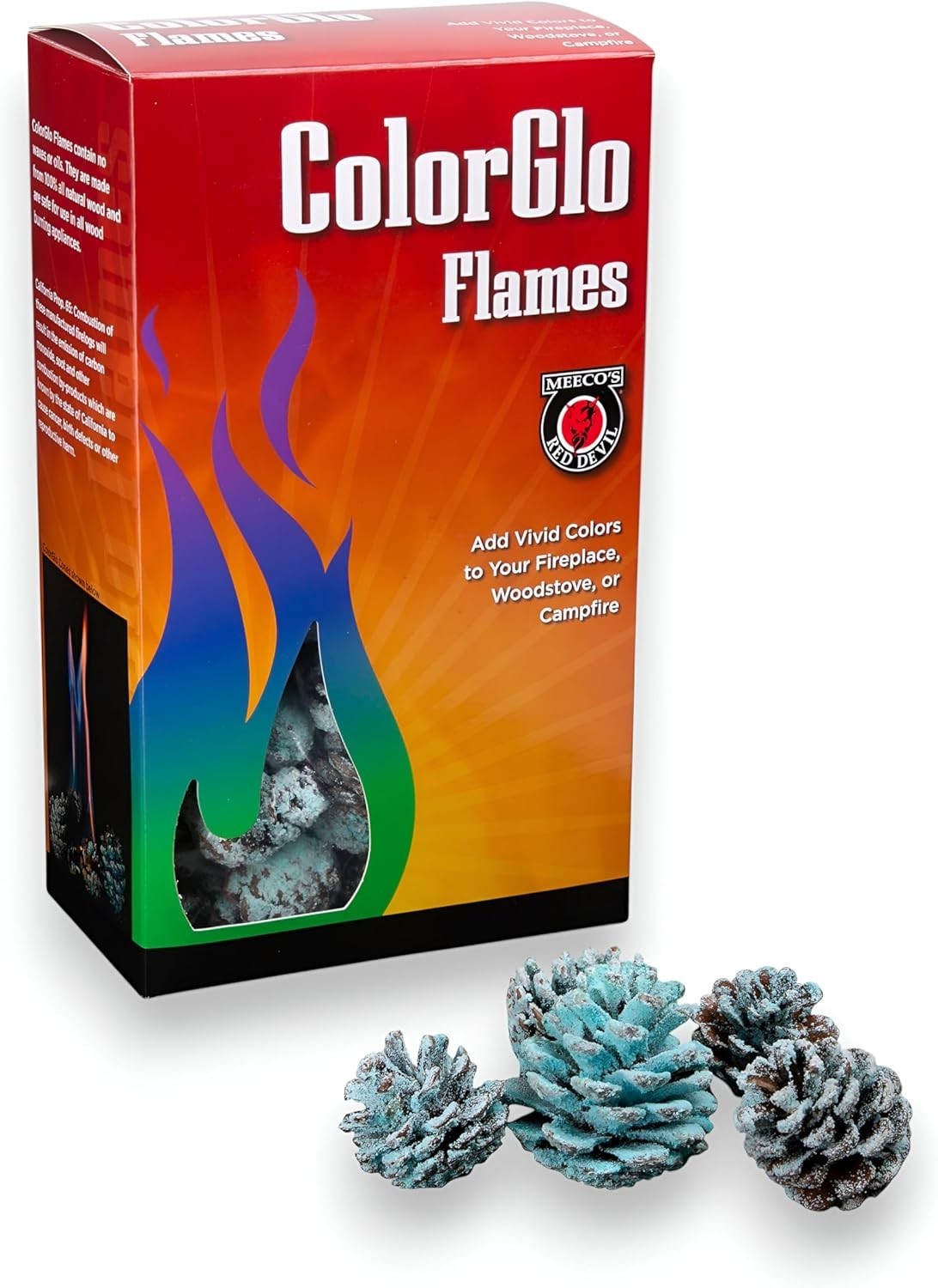 ColorGlo Flames 1 lb – Blue Green Purple Fire Pit Pine Cones